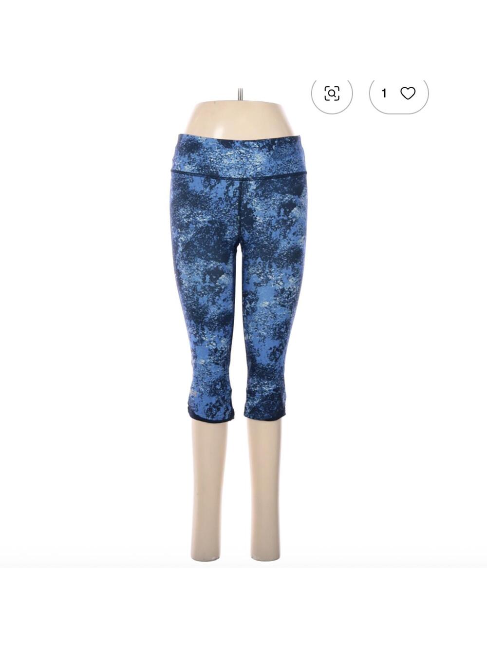 Under Armour Blue Active Capri Pants Size M Leggings